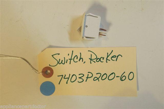 JENN AIR STOVE 7403P200-60 Switch, Rocker 2 prong used JENN AIR STOVE 7403P200-60 Switch, Rocker 2 prong used